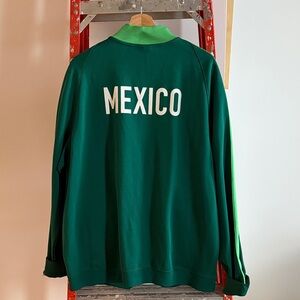Nike Men's Green and Lime Mexico Soccer Track Jacket